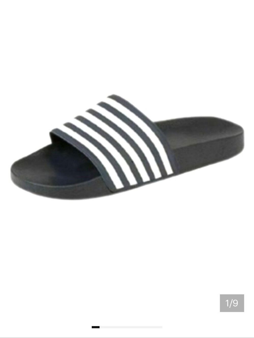 Proplayer Black White Stripe Unisex Sliders Sz M(8/9)